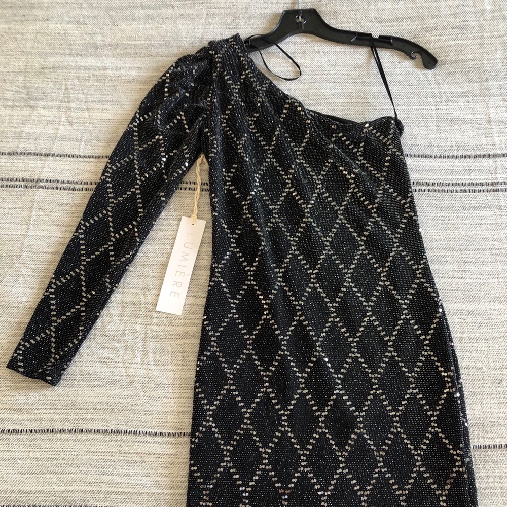 One shoulder cocktail dress